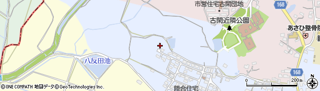 熊本県玉名市岱明町上1145周辺の地図