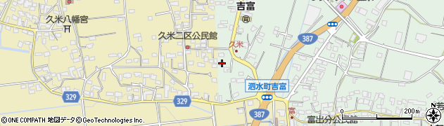 熊本県菊池市泗水町吉富2673周辺の地図