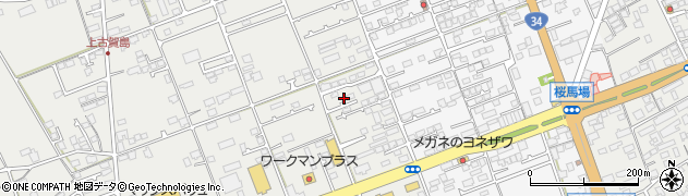 長崎県大村市古賀島町80周辺の地図