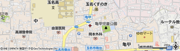熊本中央信用金庫玉名支店周辺の地図