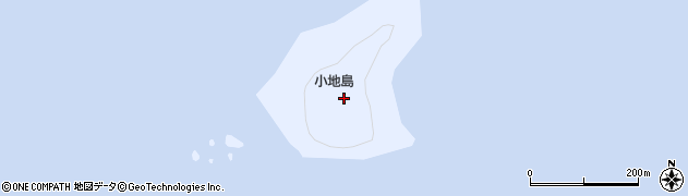 愛媛県愛南町（南宇和郡）小地島周辺の地図