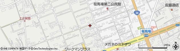 長崎県大村市古賀島町75周辺の地図