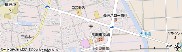 セブンイレブン長洲町長洲店周辺の地図