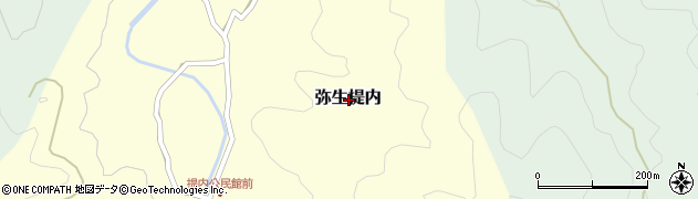 大分県佐伯市弥生大字提内周辺の地図