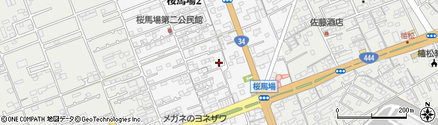 長崎県大村市桜馬場周辺の地図