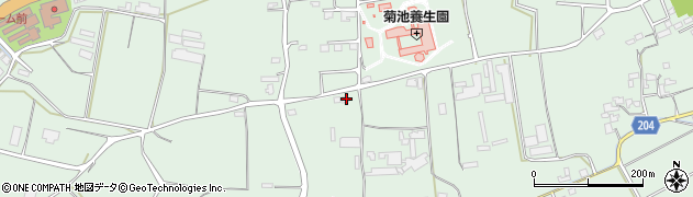 熊本県菊池市泗水町吉富2138周辺の地図