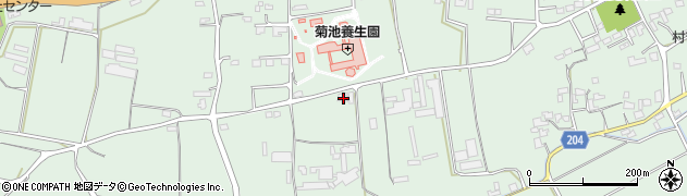 熊本県菊池市泗水町吉富2125周辺の地図