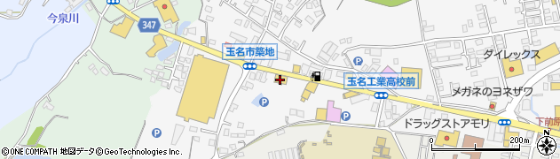 リサイクルマート玉名店周辺の地図
