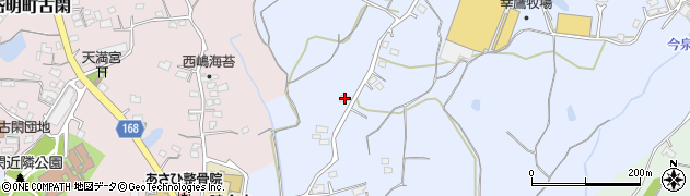 熊本県玉名市岱明町上376周辺の地図