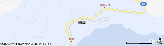 愛媛県愛南町（南宇和郡）樽見周辺の地図