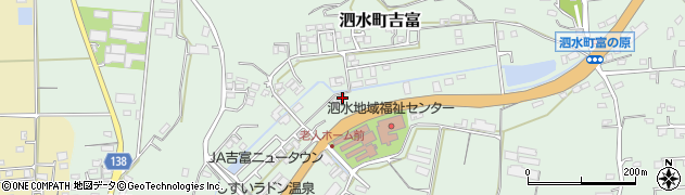 熊本県菊池市泗水町吉富2843周辺の地図