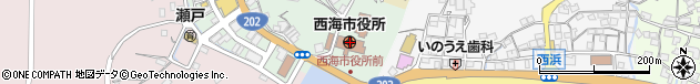 長崎県西海市周辺の地図