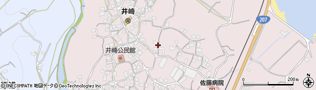 長崎県諫早市小長井町井崎周辺の地図