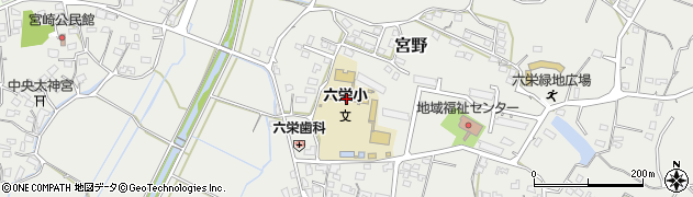 長洲町立六栄小学校周辺の地図
