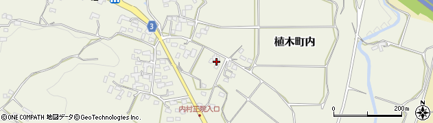 熊本県熊本市北区植木町内周辺の地図