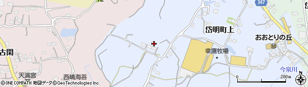 熊本県玉名市岱明町上337周辺の地図
