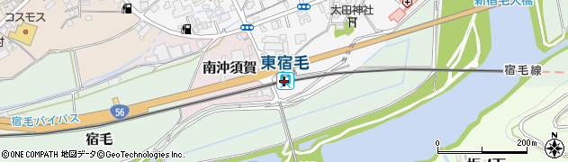 東宿毛駅周辺の地図