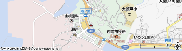 長崎県西海市大瀬戸町瀬戸樫浦郷2277周辺の地図
