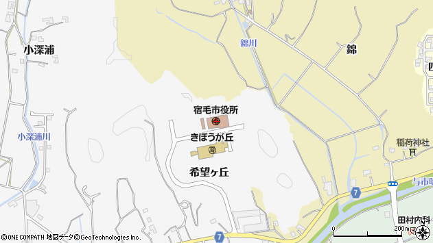 〒788-0000 高知県宿毛市（以下に掲載がない場合）の地図
