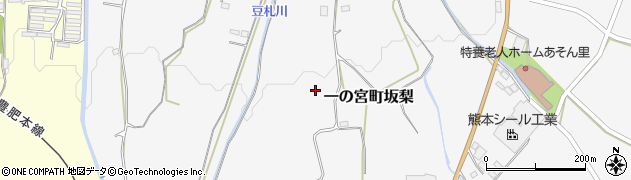 熊本県阿蘇市一の宮町坂梨周辺の地図
