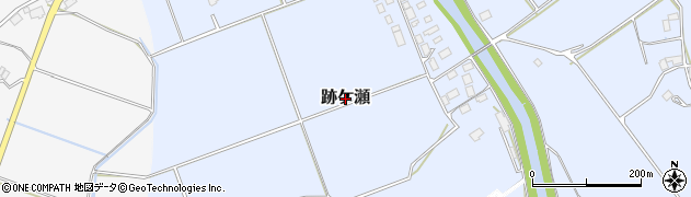 熊本県阿蘇市跡ケ瀬周辺の地図