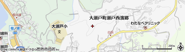 長崎県西海市大瀬戸町瀬戸西濱郷周辺の地図