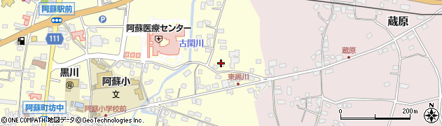 阿蘇第二剣泉寮周辺の地図