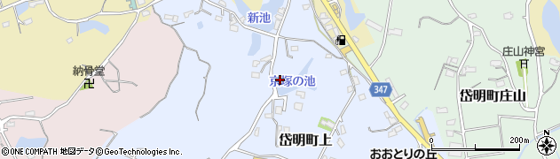熊本県玉名市岱明町上148周辺の地図