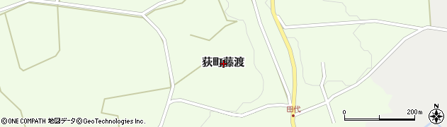 大分県竹田市荻町藤渡周辺の地図