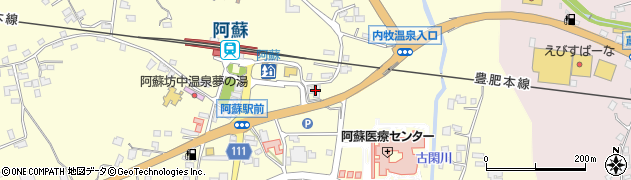トヨタレンタリース熊本阿蘇駅前店周辺の地図
