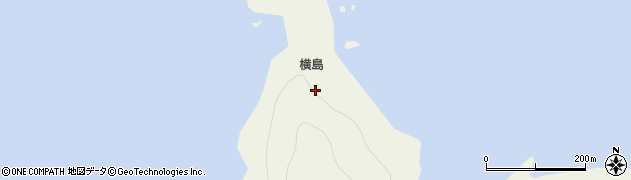 愛媛県愛南町（南宇和郡）横島周辺の地図