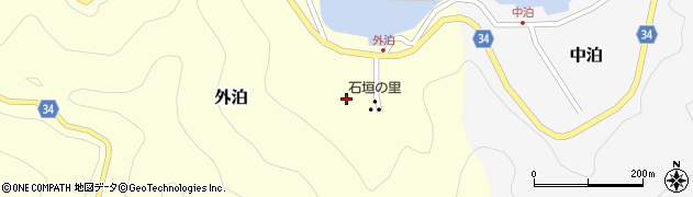 愛媛県南宇和郡愛南町外泊244周辺の地図