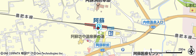 阿蘇インフォメーションセンター周辺の地図
