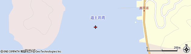 道土井湾周辺の地図