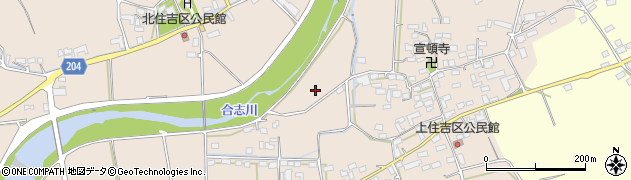 熊本県菊池市泗水町住吉周辺の地図