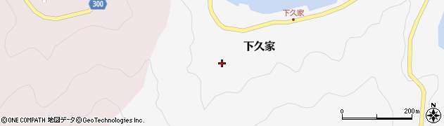 愛媛県南宇和郡愛南町下久家119周辺の地図