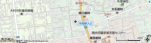 長崎県大村市竹松本町829周辺の地図