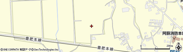 熊本県阿蘇市黒川周辺の地図