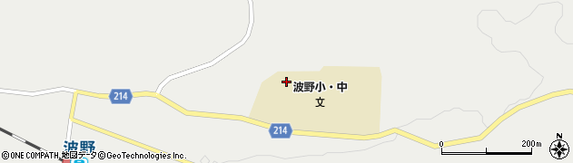 阿蘇市立波野中学校周辺の地図