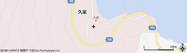 愛媛県南宇和郡愛南町久家720周辺の地図