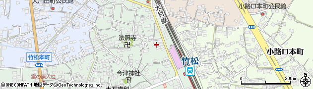 長崎県大村市竹松本町1038周辺の地図