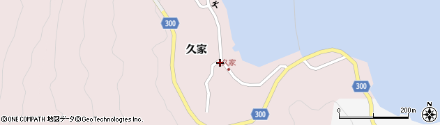 愛媛県南宇和郡愛南町久家730周辺の地図