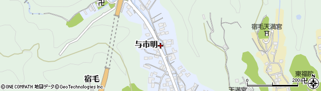 高知県宿毛市与市明周辺の地図
