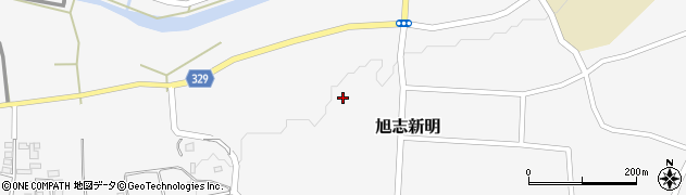 熊本県菊池市旭志新明1329周辺の地図