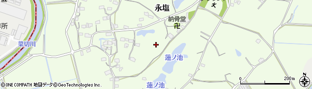 熊本県長洲町（玉名郡）永塩周辺の地図