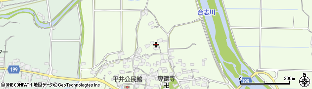 熊本県熊本市北区植木町平井周辺の地図