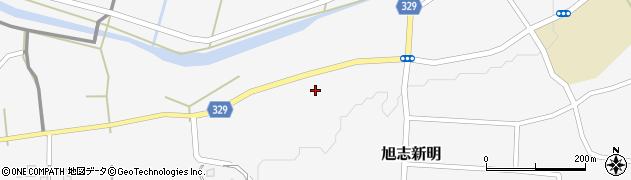 熊本県菊池市旭志新明1390周辺の地図
