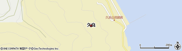 愛媛県愛南町（南宇和郡）久良周辺の地図