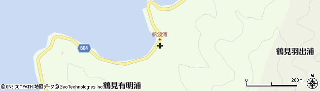 大分県佐伯市鶴見大字有明浦1085周辺の地図