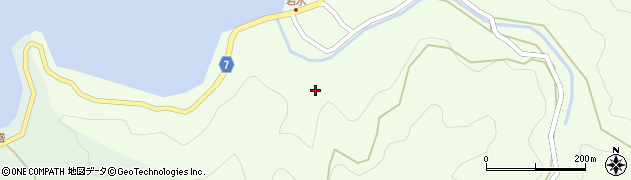愛媛県南宇和郡愛南町岩水1335周辺の地図